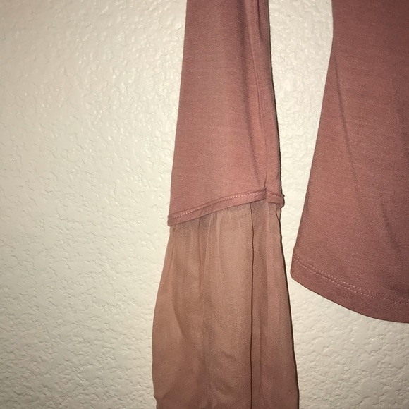 Mauve Color Unique Bell Sleeve Boutique Top - Picture 8 of 8